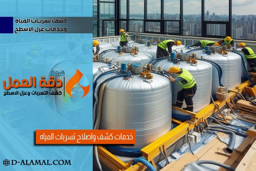 عزل خزانات المياه في الاحساء